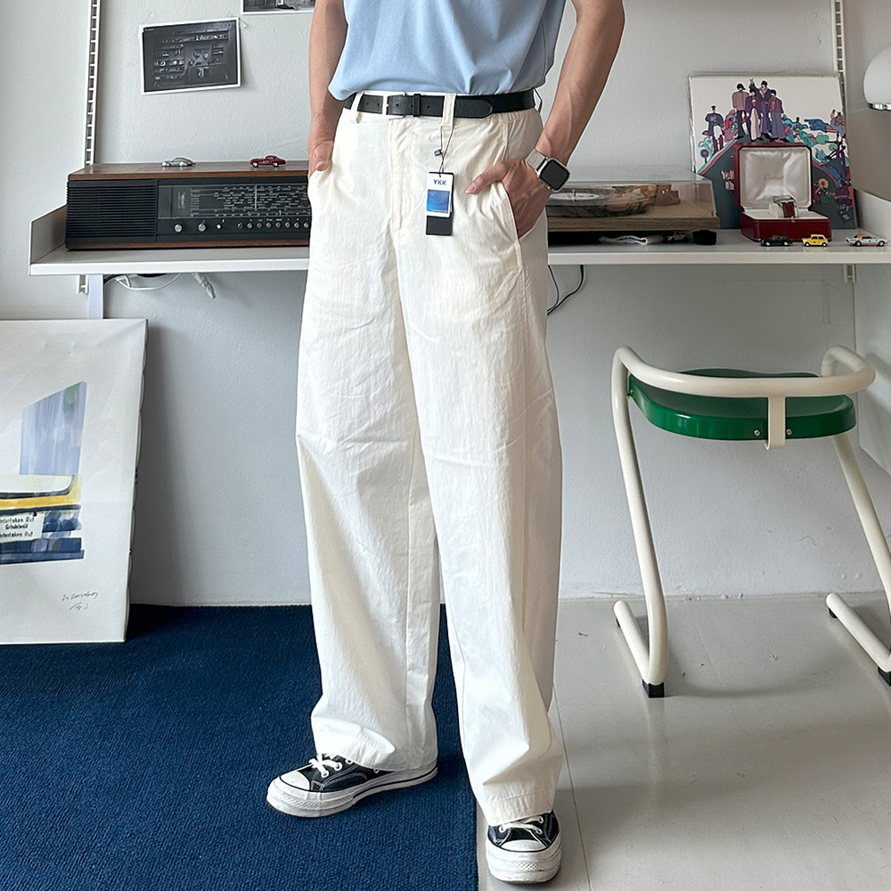 남자여름바지 쿨 밴딩 벌룬 팬츠 나일론 바지 남자 아이스팬츠 - 상세 이미지 3