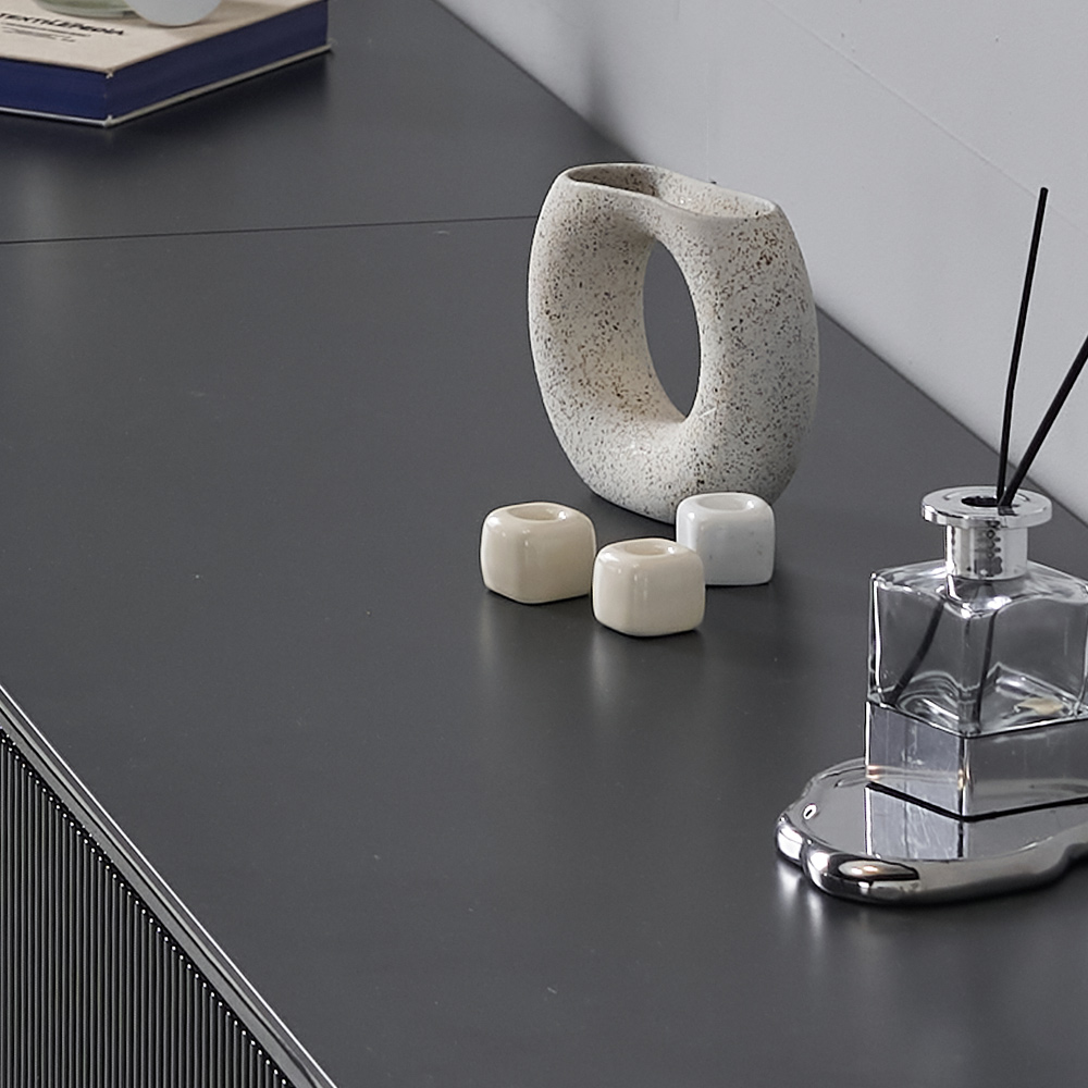 낮은 세라믹거실장 100인치 템바보드 폭넓은 TV거실장 티비다이 3200, 화이트