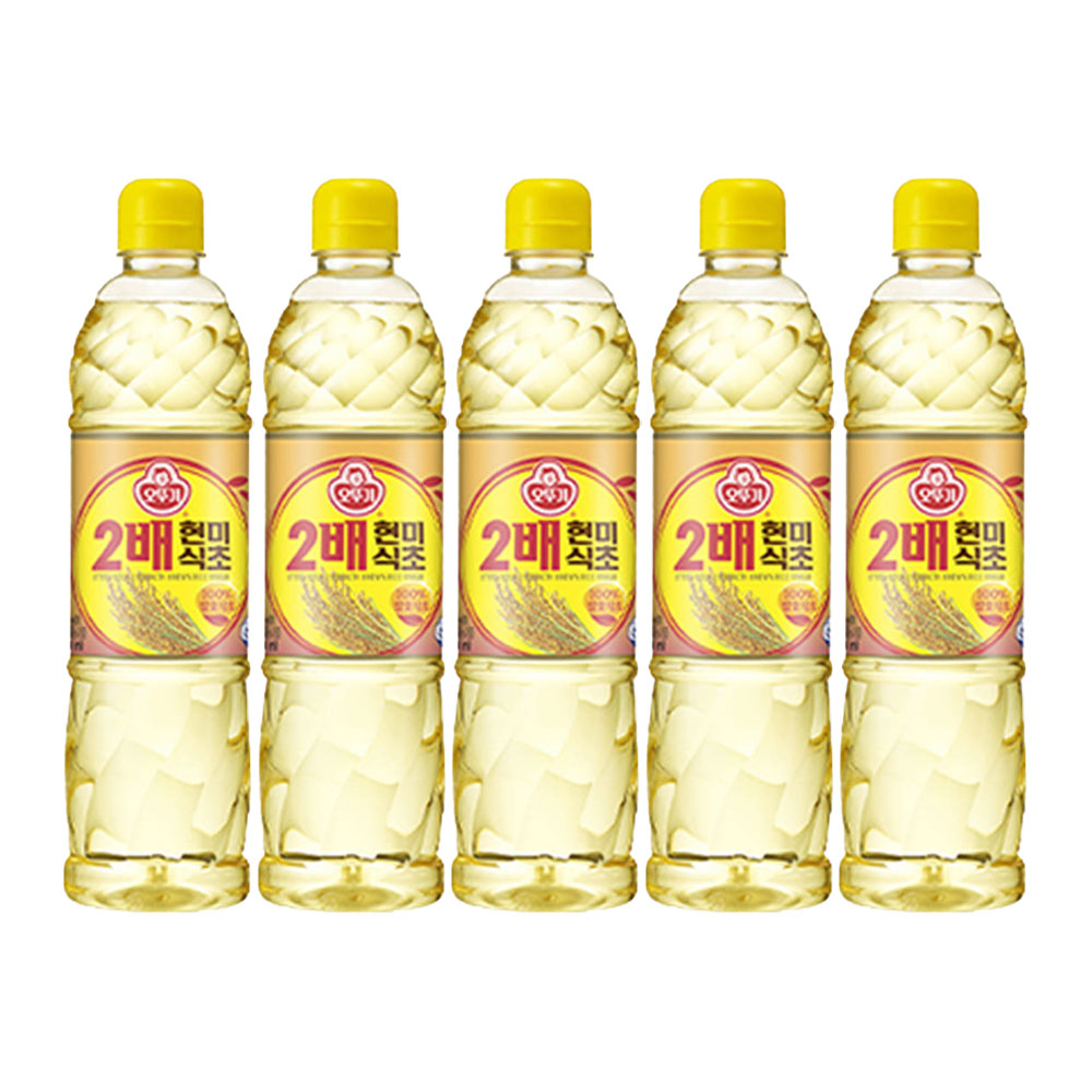 오뚜기 2배 현미 식초 900ml, 5개 - 상품 이미지