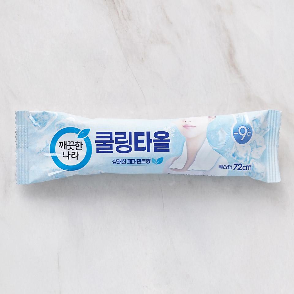 메가마트 깨끗한나라 페퍼민트 쿨링타올 1매 - 메인 이미지