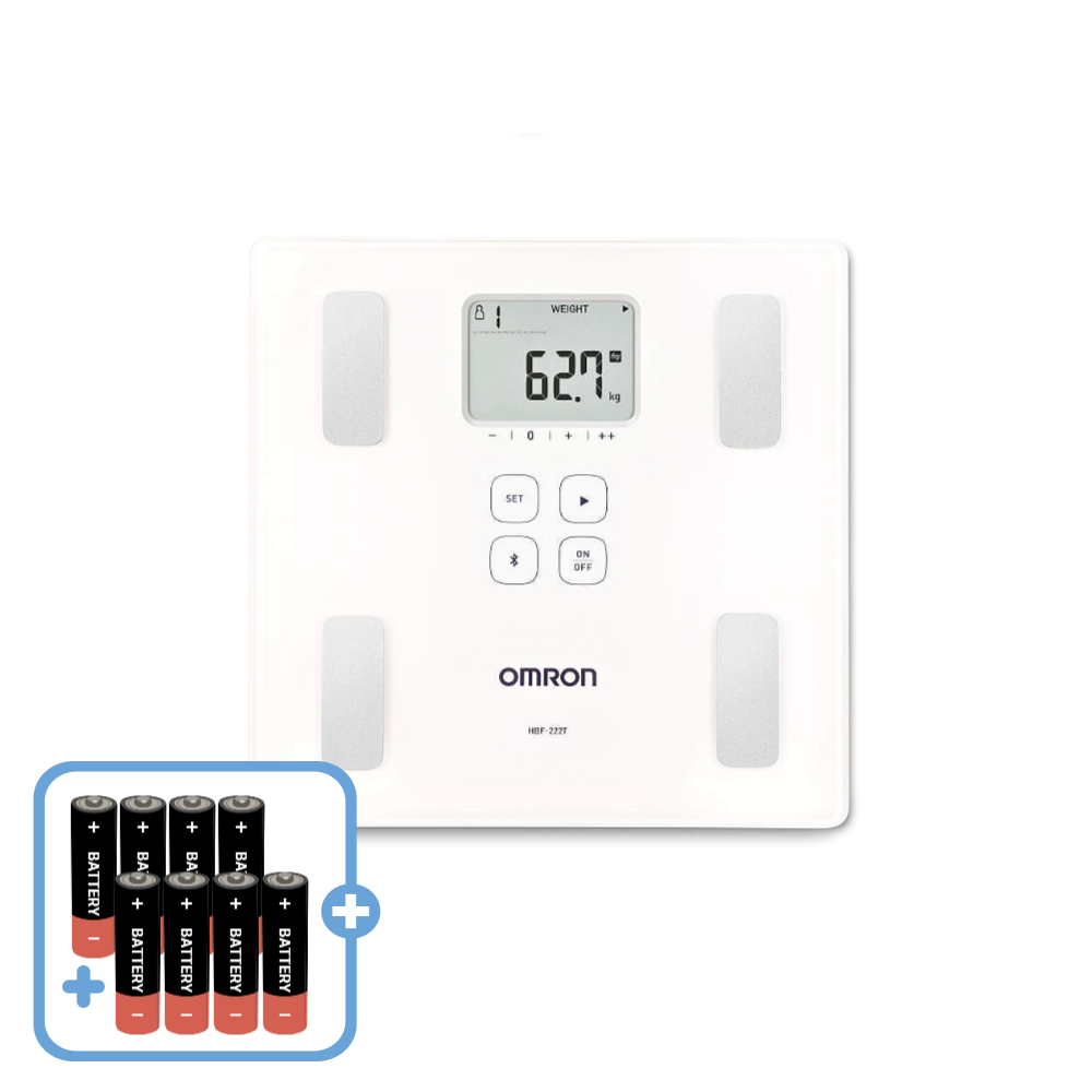 [건전지8개구성] 오므론 스마트 체중계 HBF-222T 골격근율 /소아비만 / 인바디 체중계