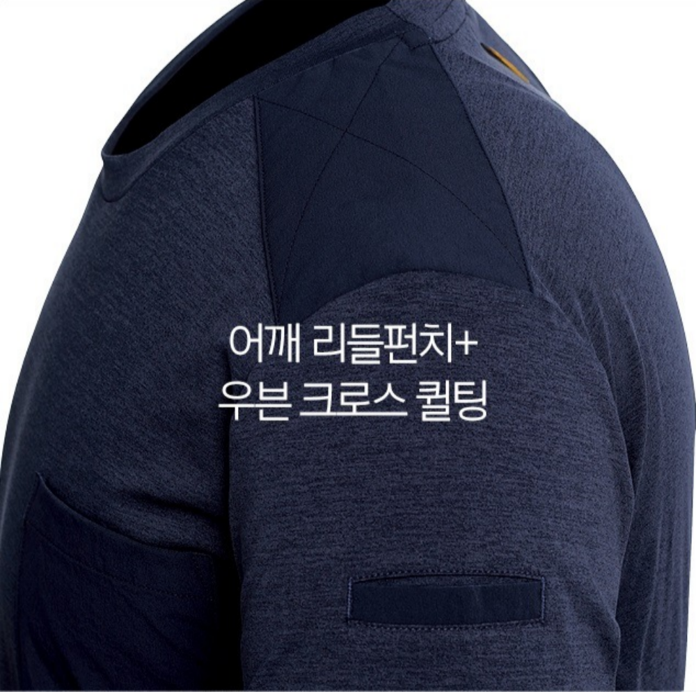 티뷰크 TBS 5511 소로나 우븐패치 반팔티 항균소취 기능성 작업복 라운드티 - 상세 이미지 4