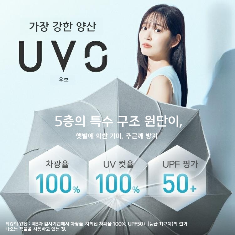 Wpc UVO 대형 장우산 60cm 차광 우양산 일본양산 UV차단 오프화이트 - 상세 이미지 3