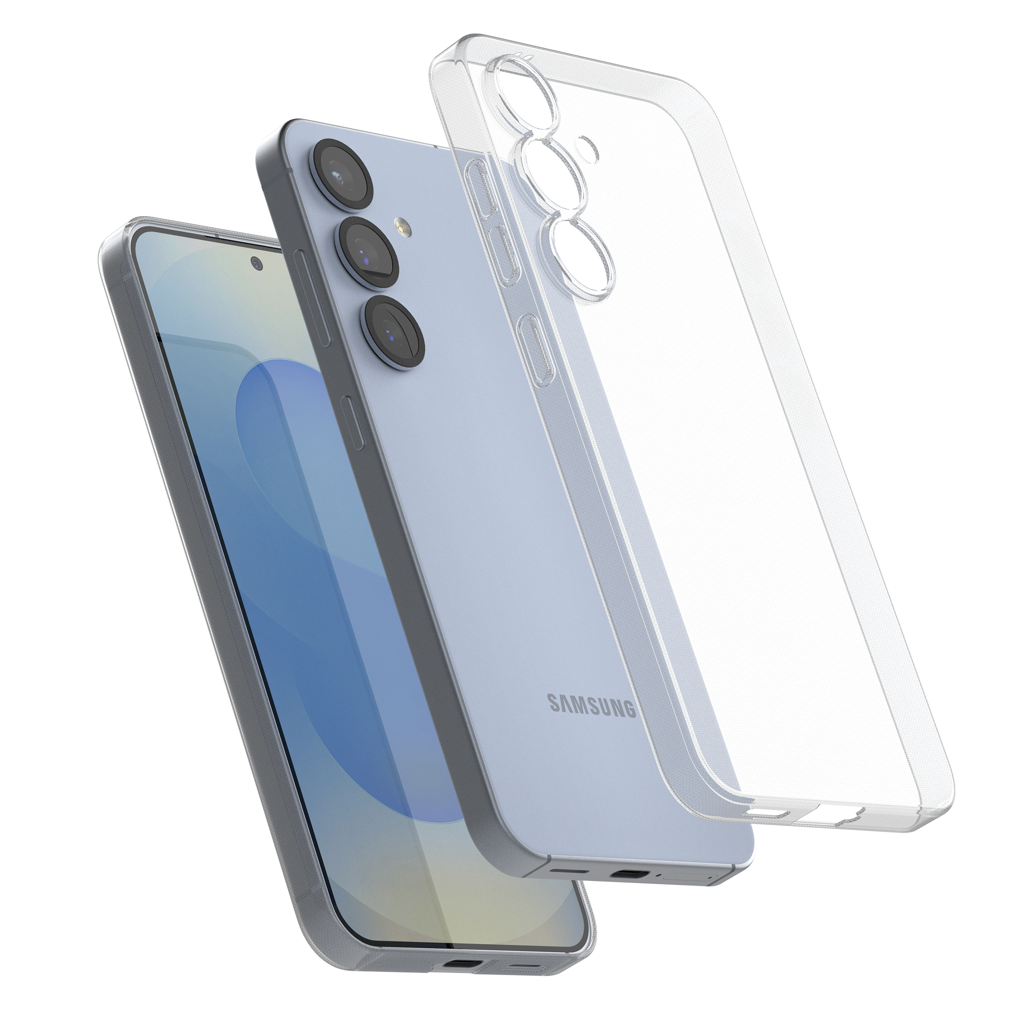 고스트핏 투명헨드폰케이스 변색없는케이스 생폰케이스 반투명, 갤럭시S25 - 상품 이미지