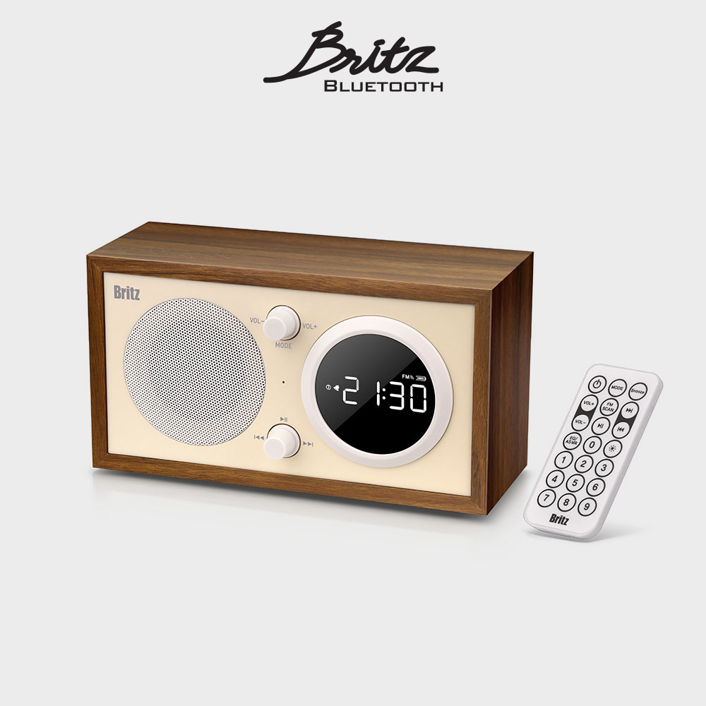 [신제품]브리츠 BZ-B1 휴대용 레트로 블루투스 스피커 라디오