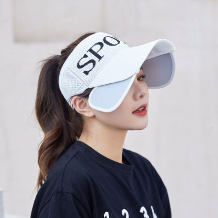 여성스포츠썬캡(1+1) 자외선차단 골프 여름철 야외 핑크