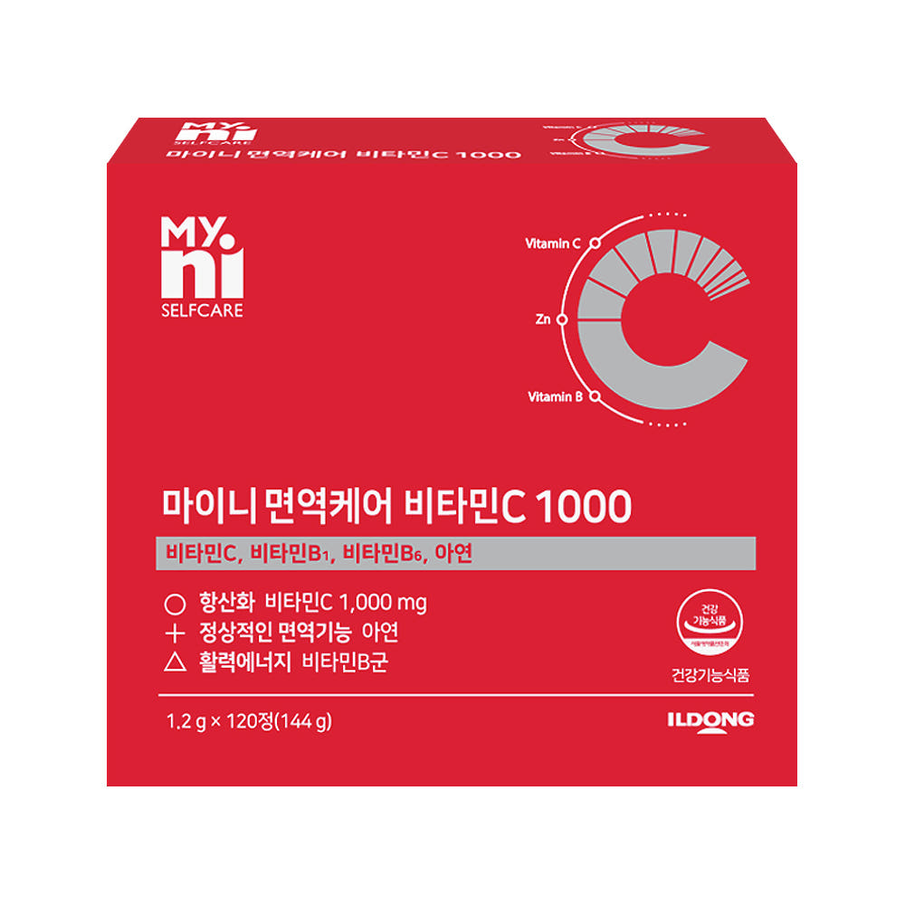 일동생활건강 마이니 면역케어 비타민C 1000 120정 1개 - 상품 이미지