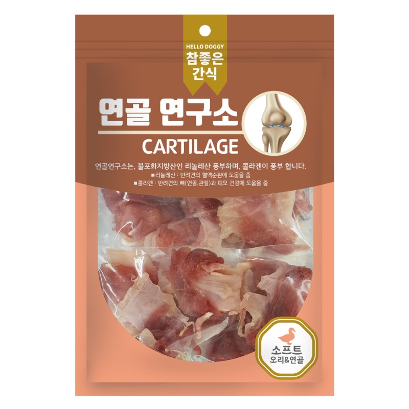 헬로도기 연골연구소 강아지육포 저칼로리 알러지 강아지다이어트간식 소프트연골+소고기, 140g, 1개 - 상세 이미지 4