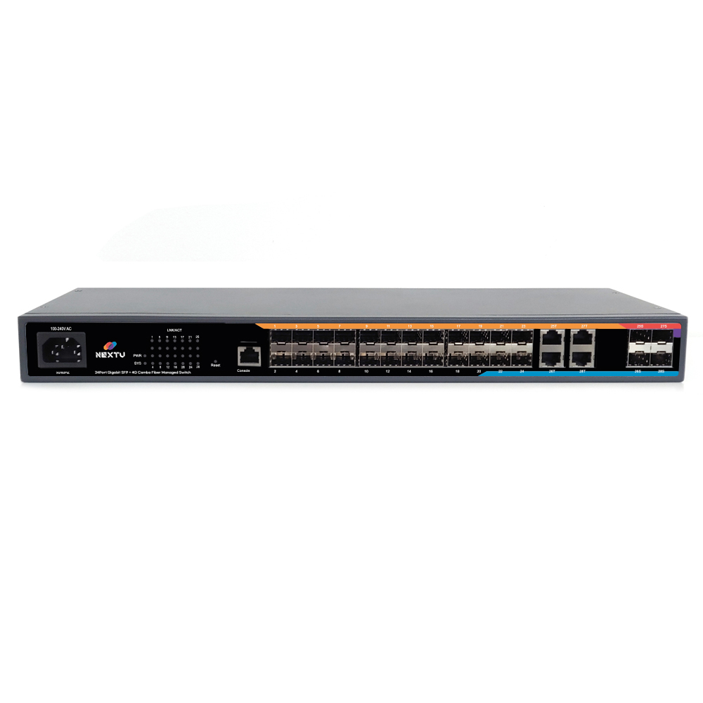 L2 관리형 기가비트 스위치 허브 NEXT 3432FGL2-SFP - 상품 이미지