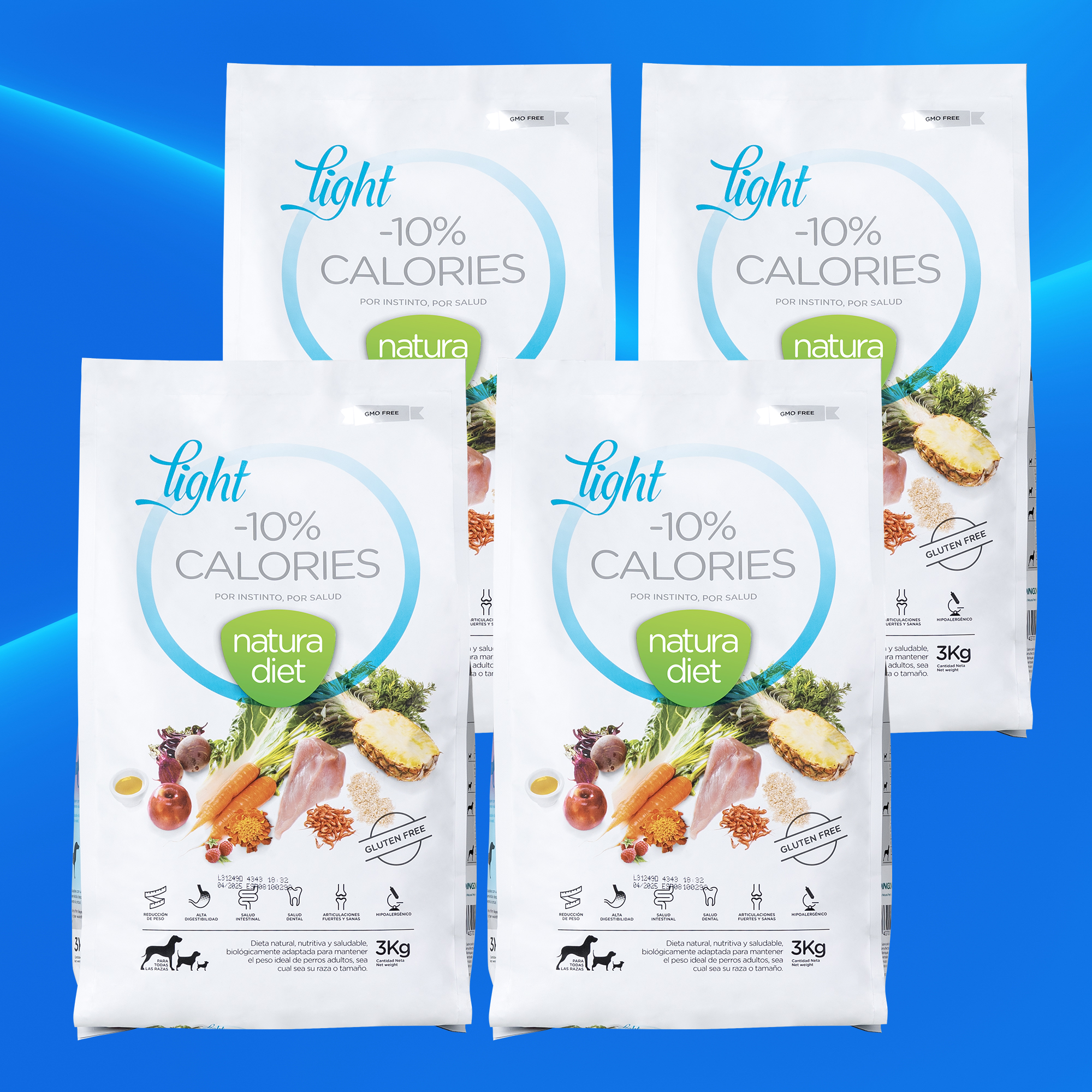 나투라다이어트 12kg 소포장 강아지 다이어트사료 저지방 저칼로리 라이트