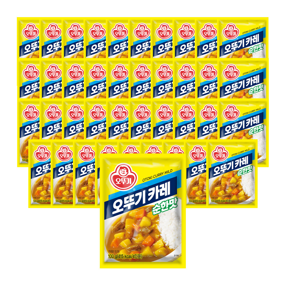 오뚜기 오뚜기카레 순한맛, 100g, 40개 - 상품 이미지