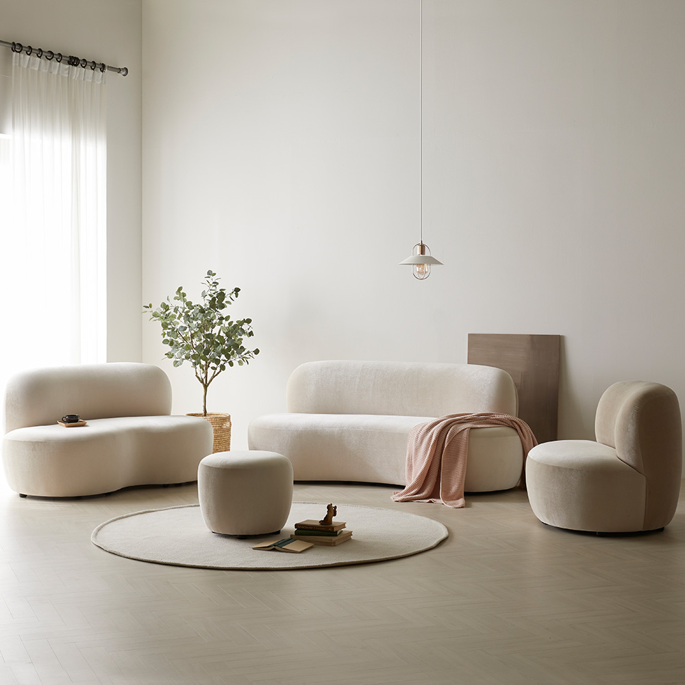 스코나 비벌리 벨벳 호텔 라운지 로비 카페 보조 스툴 소파