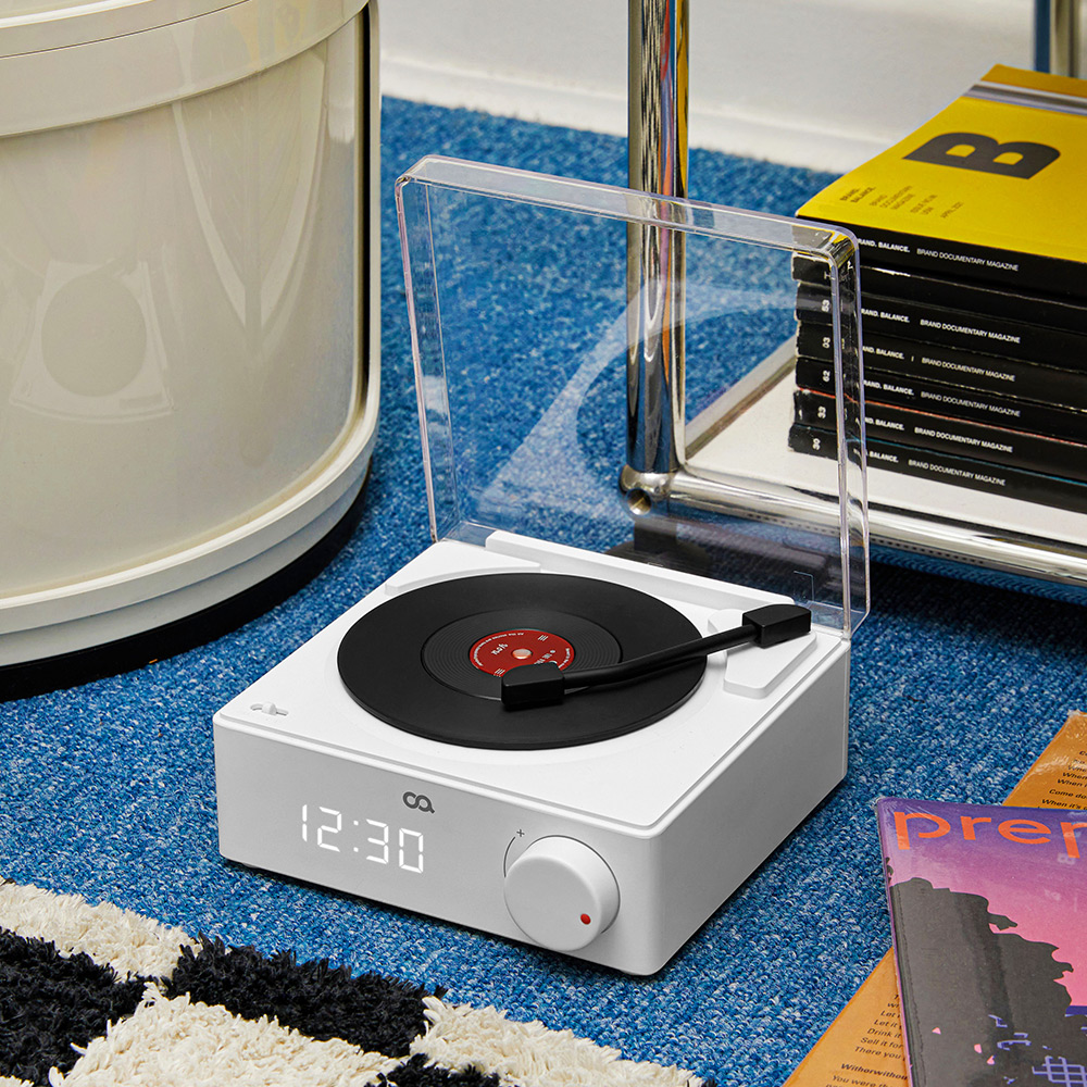 오아 미니 턴테이블 무선 블루투스 캠핑 감성 레트로 스피커 제품 이미지