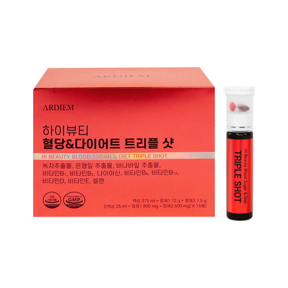 아르디엠 하이뷰티 혈당 & 다이어트 트리플샷 (액상+정제) 15개입, 1개 - 상품 이미지