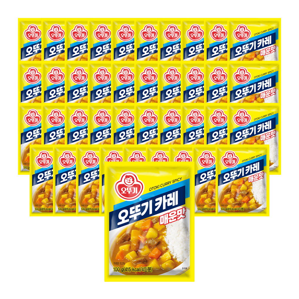 오뚜기 오뚜기카레 매운맛, 100g, 40개 - 상품 이미지