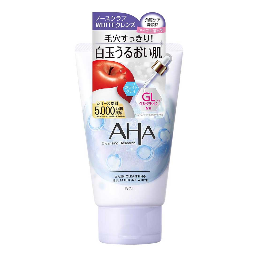 AHA 클렌징 리서치 워시 GW 애플&amp;티 향 120g WHITE 클렌즈 노스크럽 타입