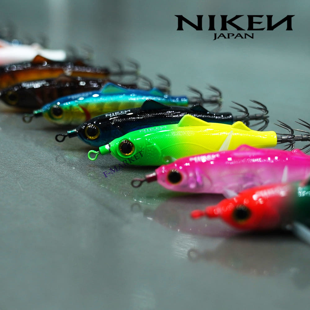 니켄 나래 에기 쭈꾸미 갑오징어 야광 수평 1 레드그린, 75mm - 상세 이미지 2