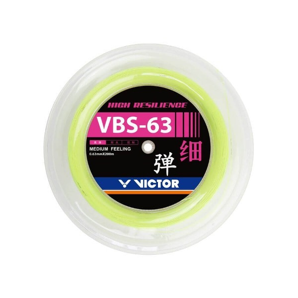 빅터 VICTOR 배드민턴 스트링 거트 VBS-63 RL 롤 내구성 타구감 충격 흡수 - 상품 이미지