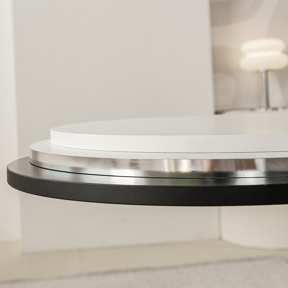 클라르 좌식테이블 높은 소파 쇼파 테이블 타원형 티테이블