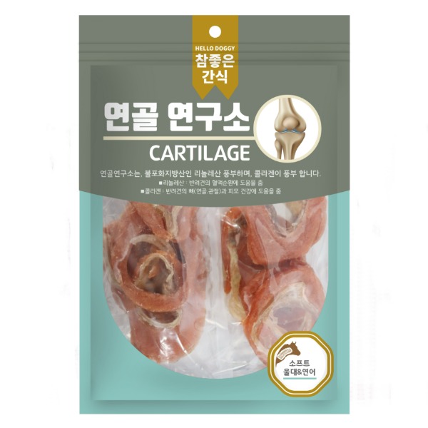헬로도기 연골연구소 강아지육포 저칼로리 알러지 강아지다이어트간식 소프트울대+소고기, 140g, 1개 - 상세 이미지 2