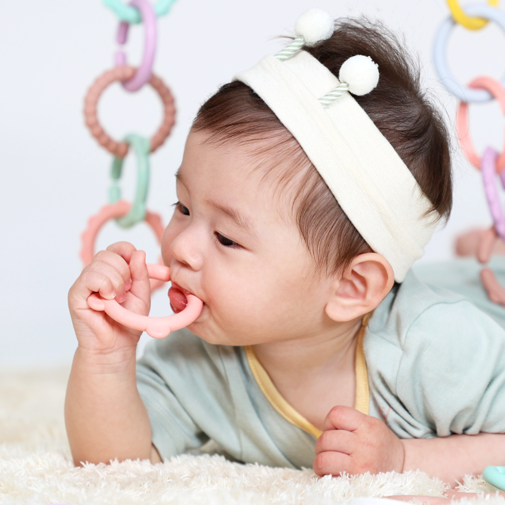 심통 토이링 고리 장난감 종이 나무 신소재 감각발달 세트 국산 친환경 아기 치발기 친구들
