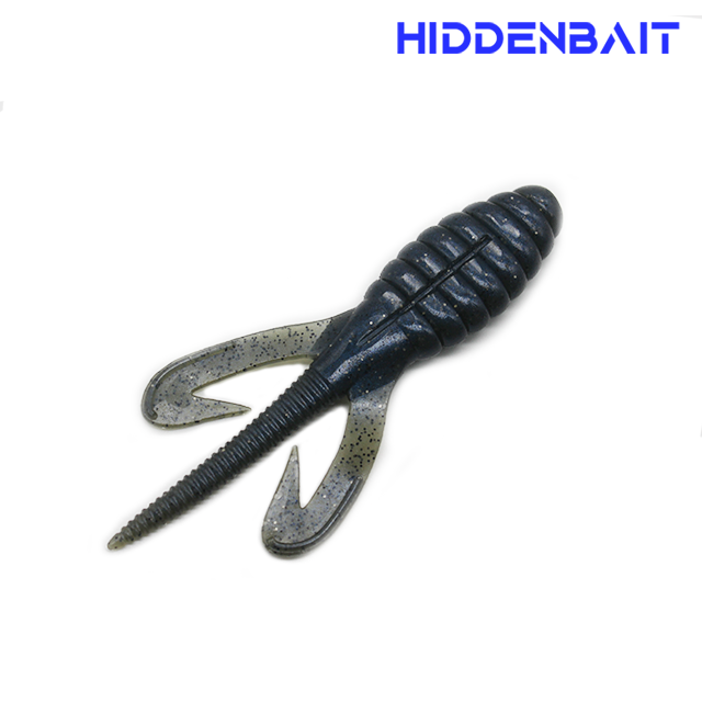 히든베이트 오베론 호그웜 배스낚시 배스웜 소프트베이트 H019 DARK BLUE, 10cm(4인치) - 메인 이미지