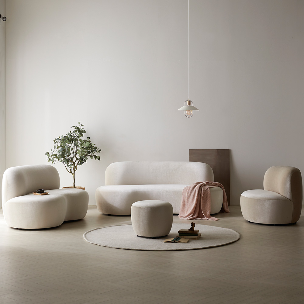 스코나 비벌리 벨벳 호텔 라운지 로비 카페 보조 스툴 소파