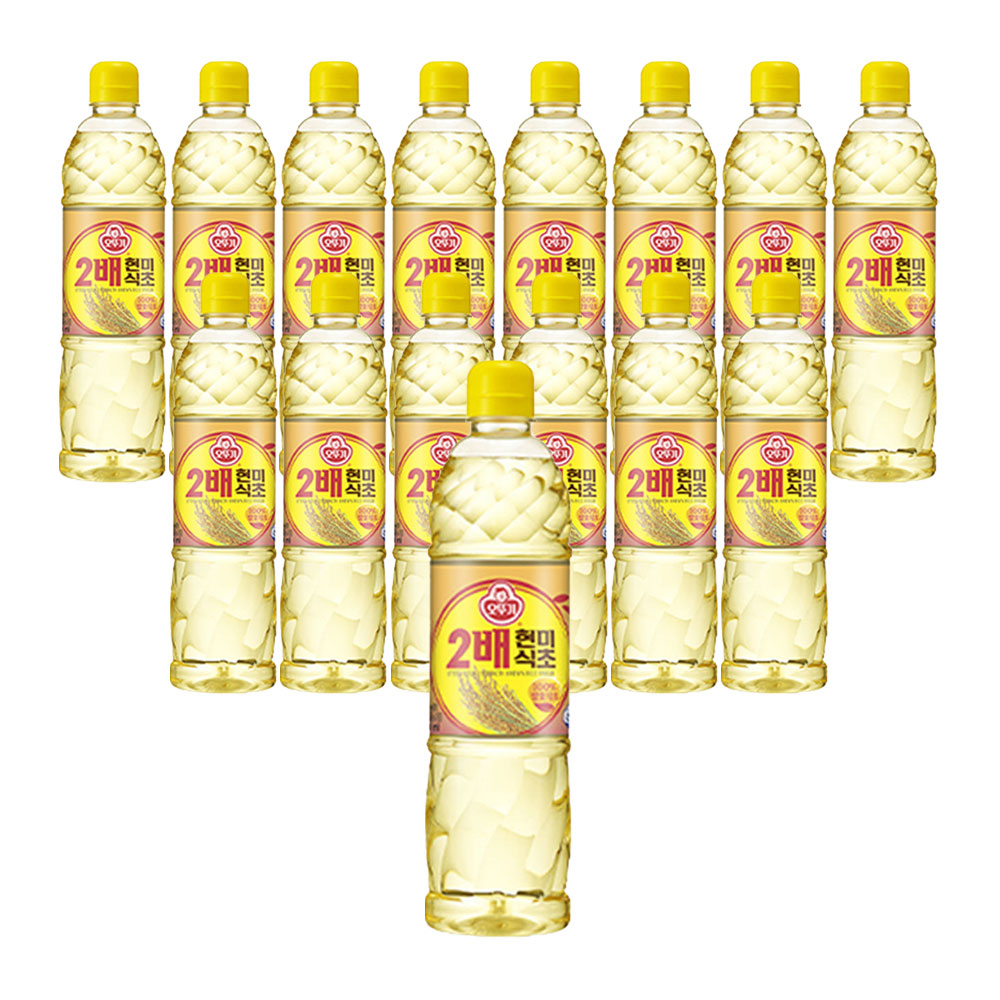 오뚜기 2배 현미 식초 900ml, 15개 - 메인 이미지