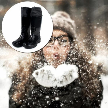 자사 협력업체 겨울 남성 PVC 방한털 방한화 방한부츠 털 부츠 신발 방한 제품 패션 실용 용품 발목