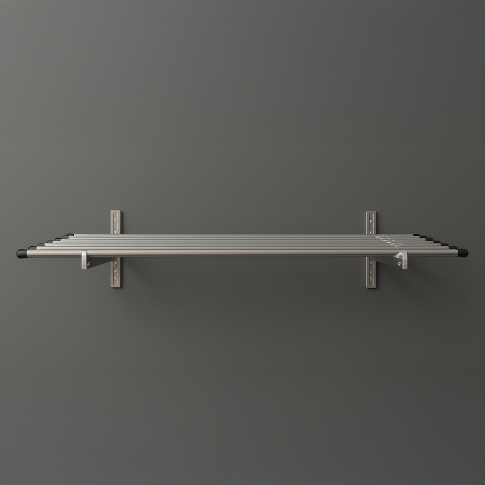 아텍스 다용도 벽선반 올스테인레스 벽걸이 베란다 세탁실 국내제작 33cmx60cm 1단 - 상세 이미지 4