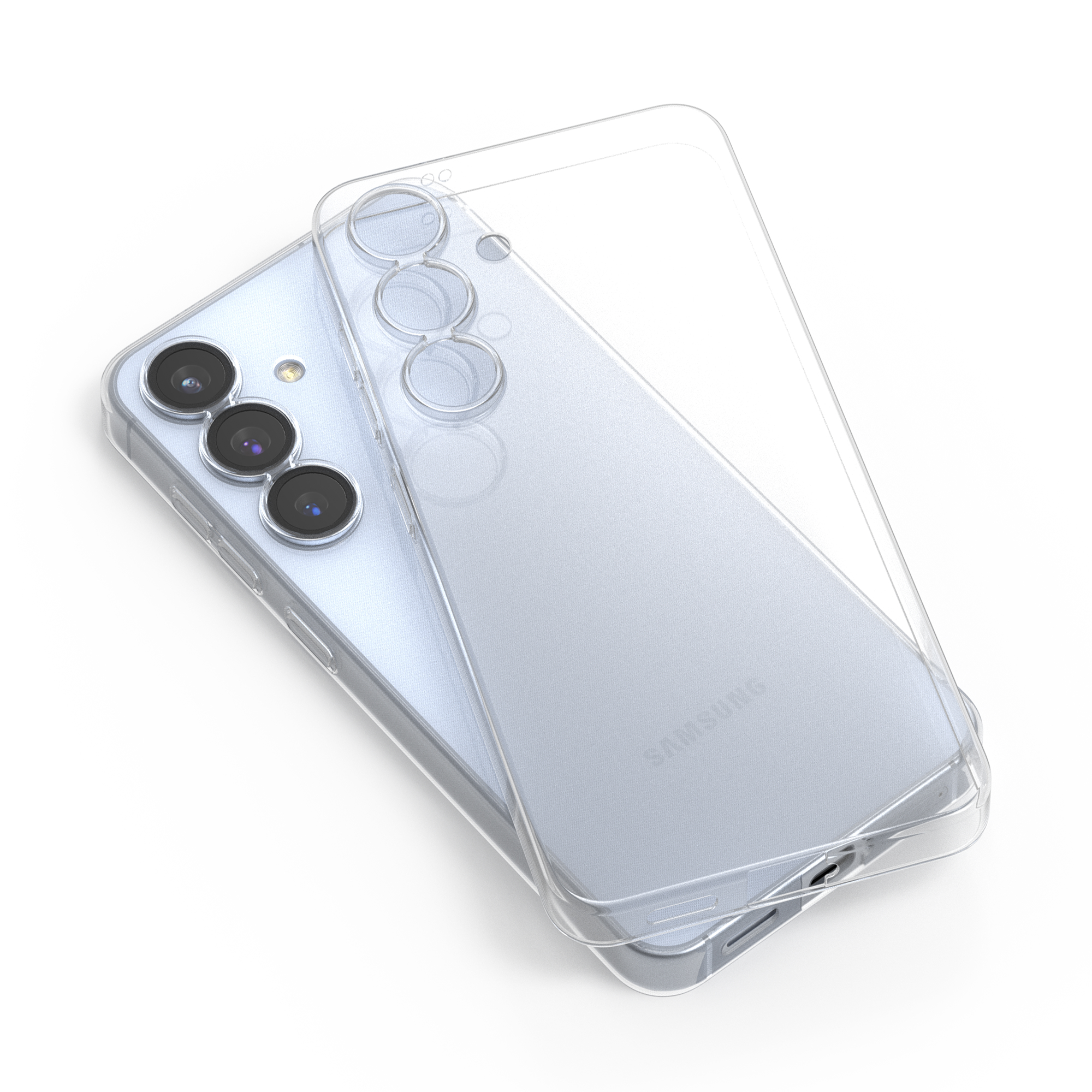 고스트핏 투명헨드폰케이스 변색없는케이스 생폰케이스 반투명, 갤럭시S25 - 상세 이미지 3