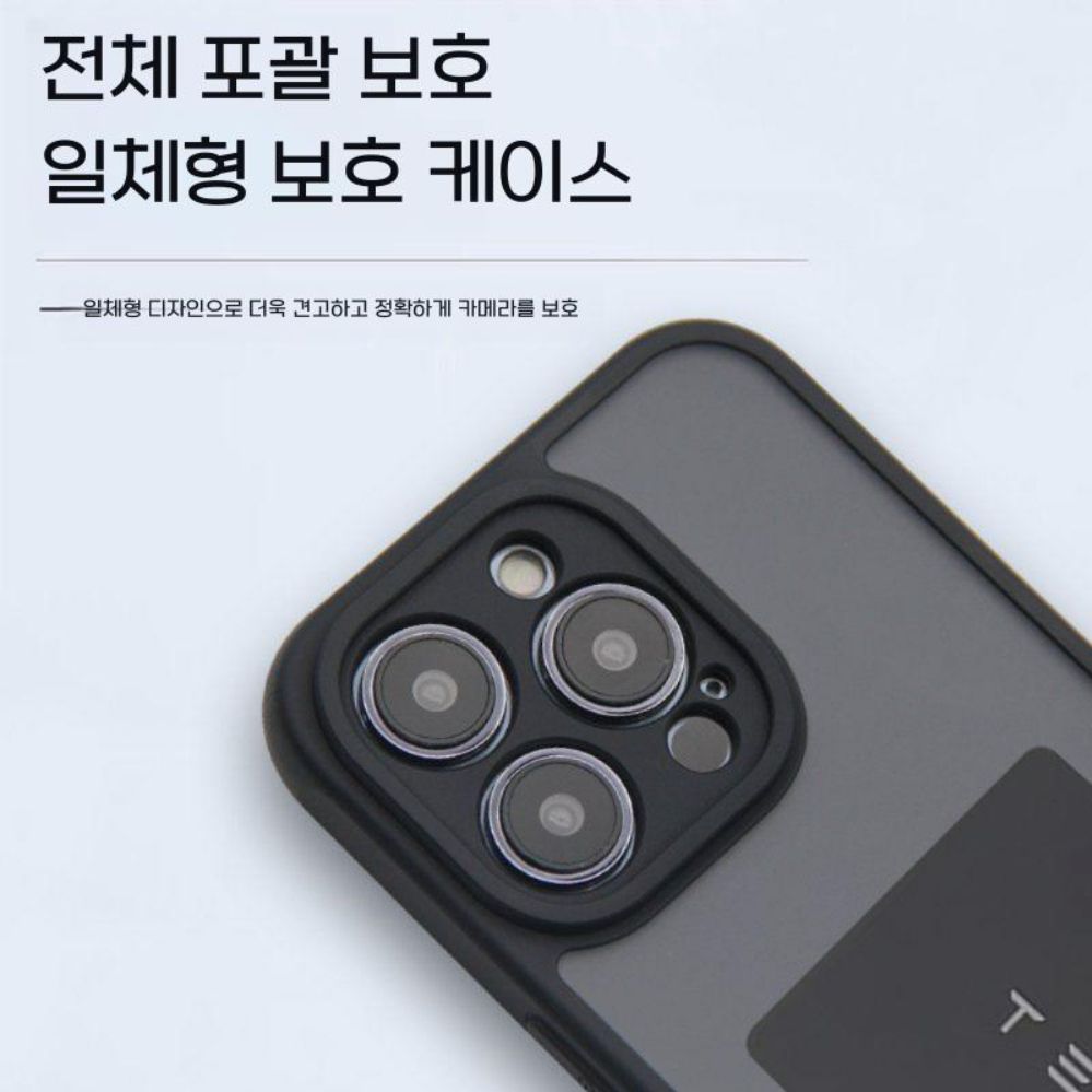 아이폰 16 프로 맥세이프 케이스 무광택 테슬라 자동차 키 가능 카드 슬롯 커버 - 상세 이미지 4