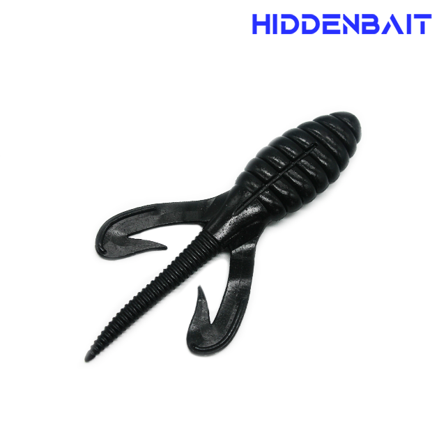 히든베이트 오베론 호그웜 배스낚시 배스웜 소프트베이트 H007 PUMPKIN RED, 10cm(4인치) - 상세 이미지 2