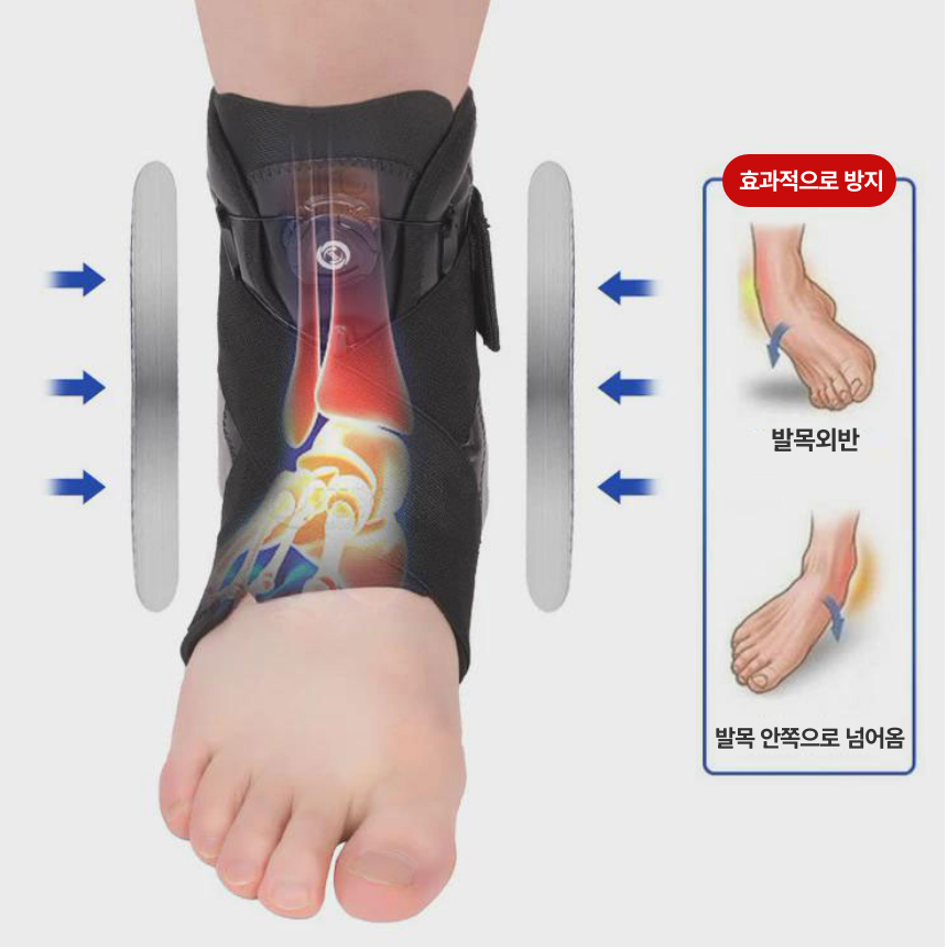 [쫀쫀고정!] 옵티케어 알루미늄 다이얼 발목 보호대 아대 좌우겸용 - 상세 이미지 3