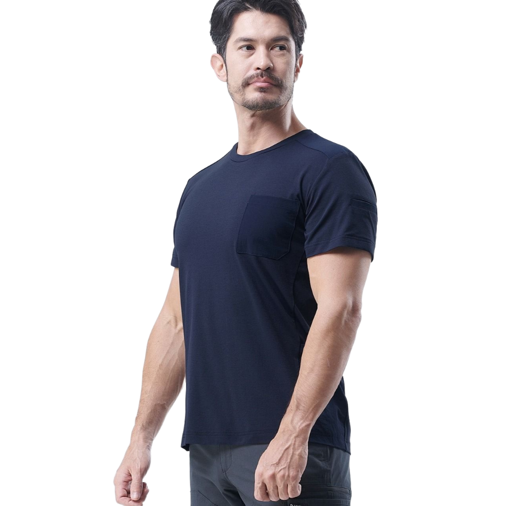티뷰크 TBS 5511 소로나 우븐패치 반팔티 항균소취 기능성 작업복 라운드티 이미지 8