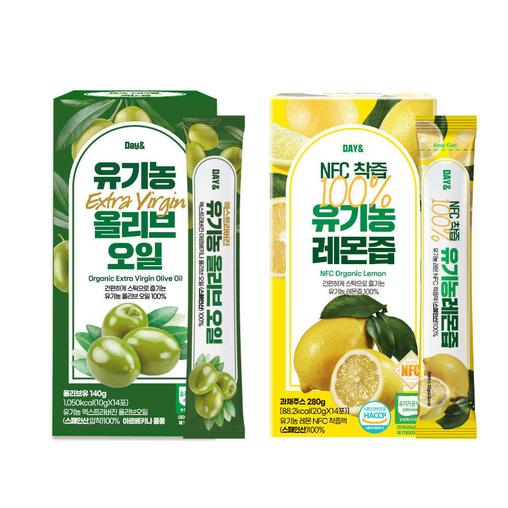 데이앤 올레샷 유기농 엑스트라버진 올리브오일레몬즙 420ml, 1개