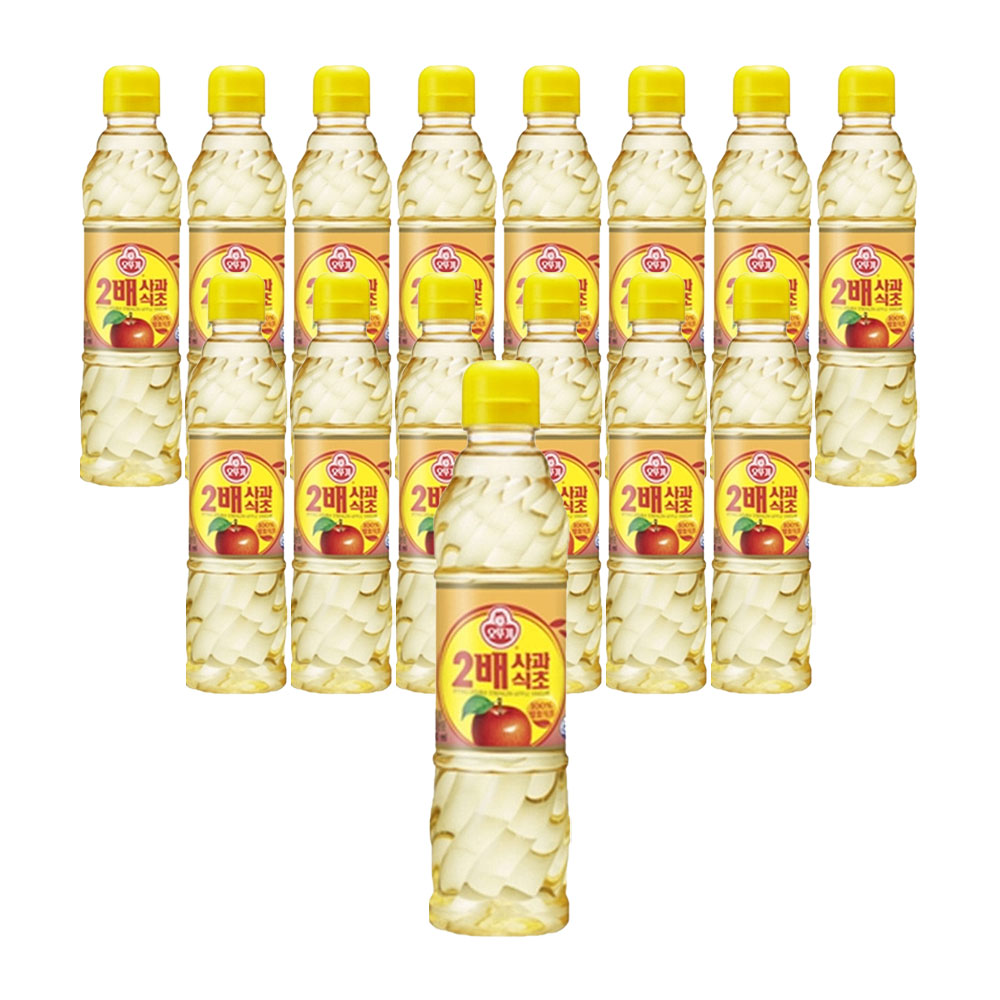 오뚜기 2배 사과 식초 900ml, 15개