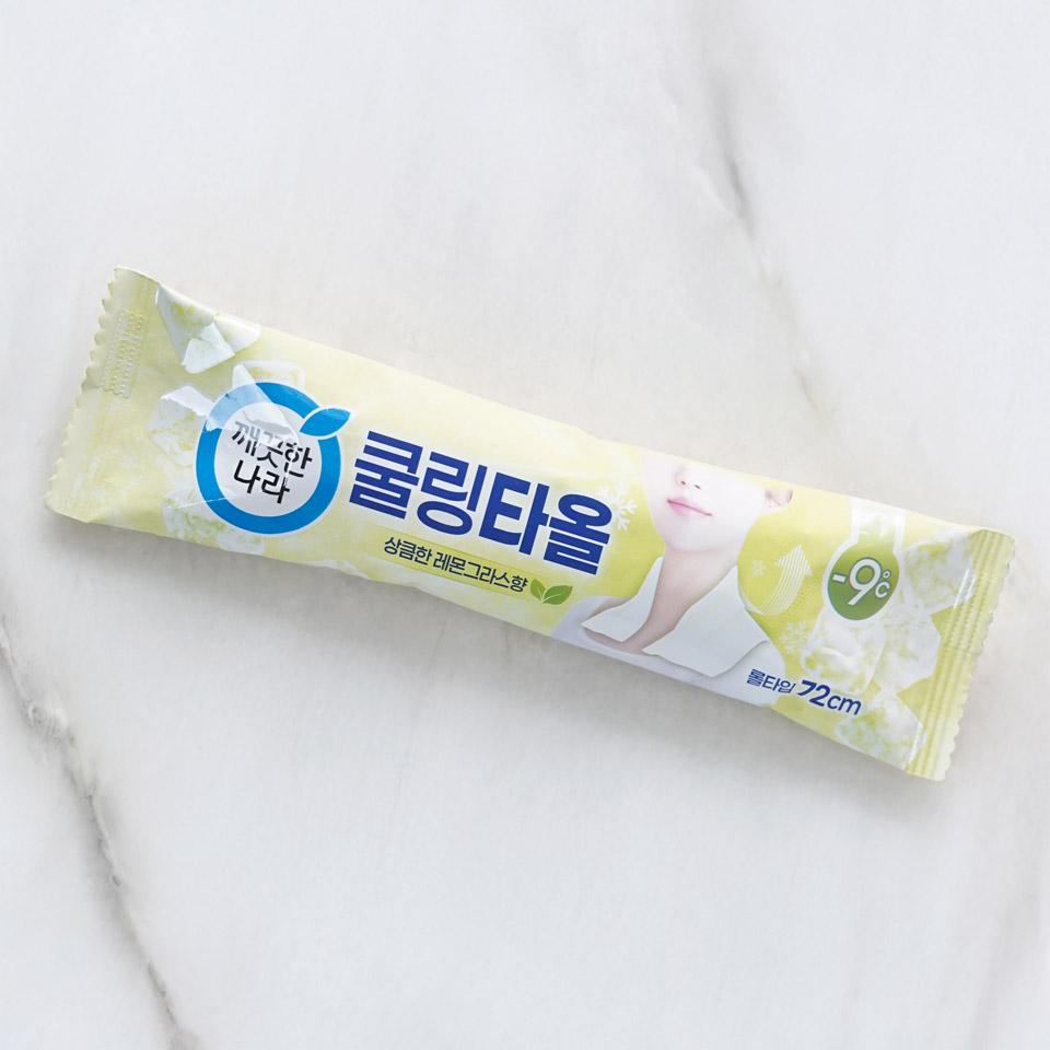 메가마트 깨끗한나라 레몬그라스 쿨링타올 1매 - 상세 이미지 2