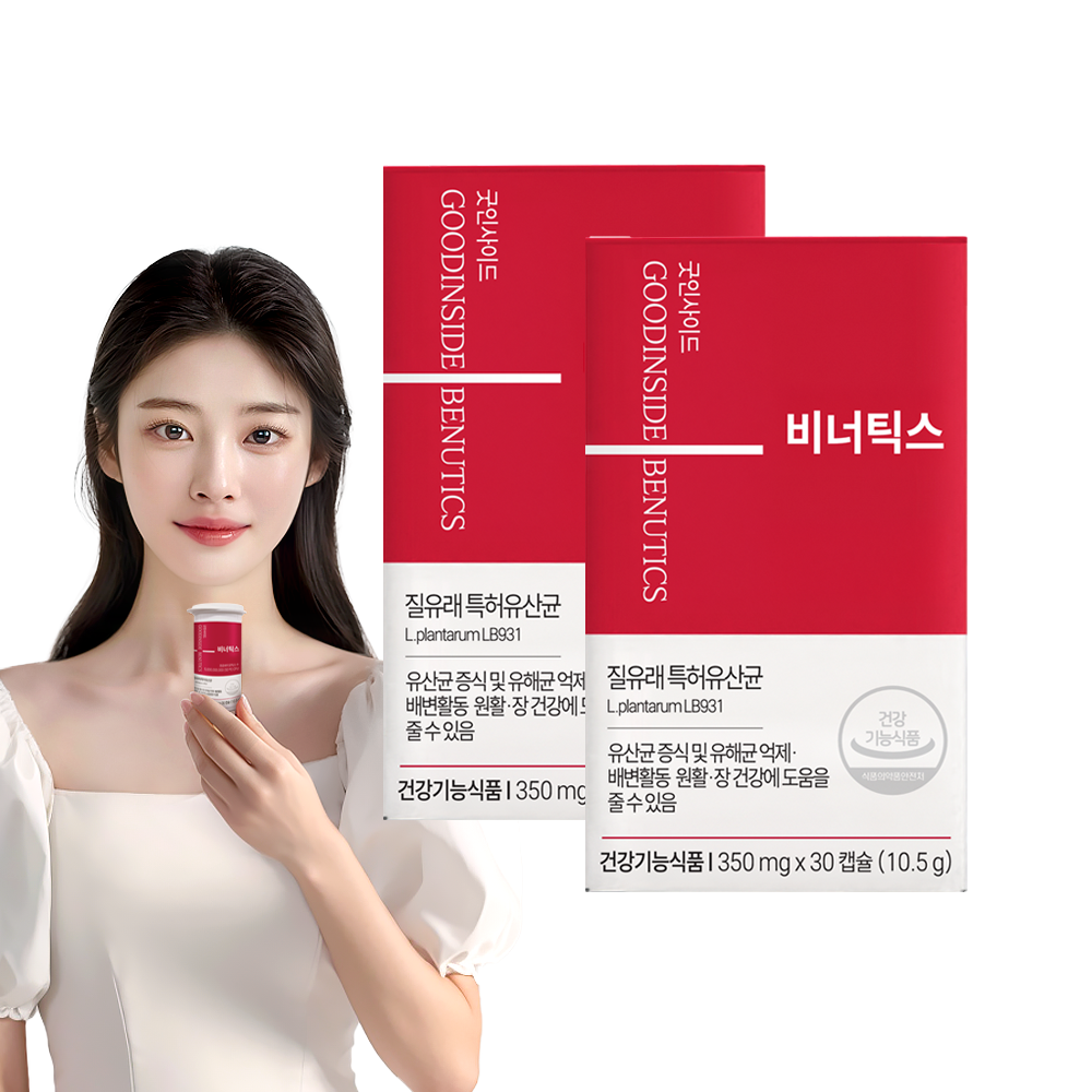 비너틱스 유산균 질유산균 프로바이오틱스 30캡슐, 2개