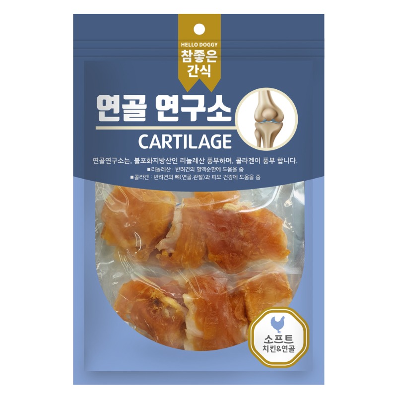 헬로도기 연골연구소 강아지육포 저칼로리 알러지 강아지다이어트간식 소프트연골+소고기, 140g, 1개 - 상세 이미지 5