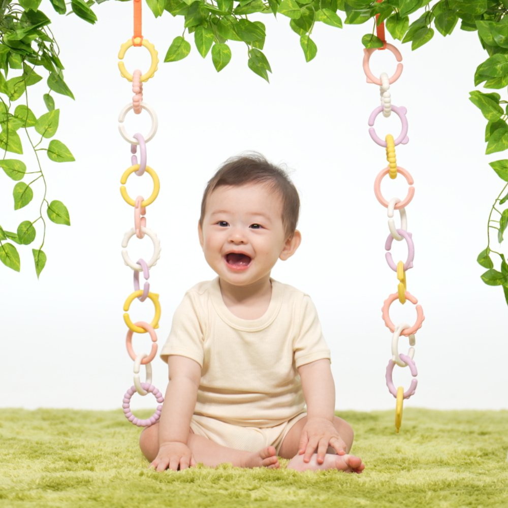 심통 토이링 고리 장난감 종이 나무 신소재 감각발달 세트 국산 친환경 아기 치발기 친구들