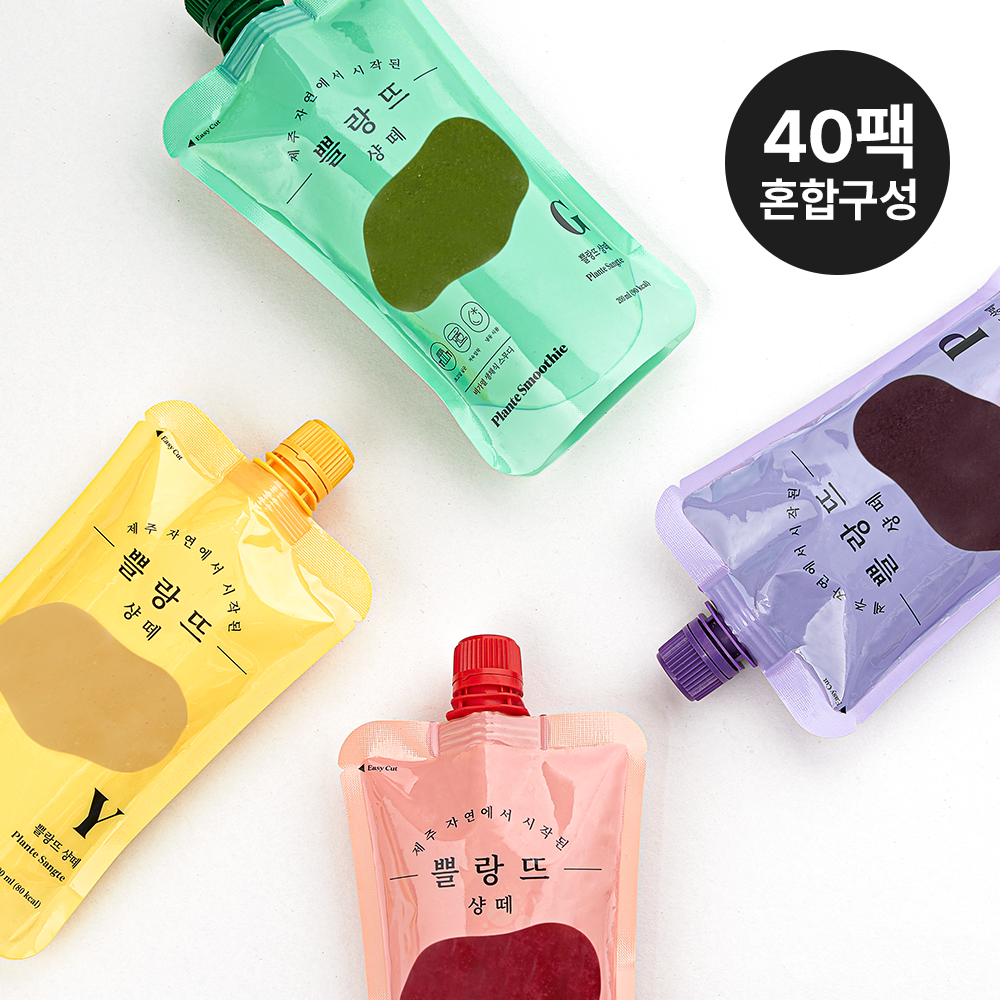 쁠랑뜨 클렌즈 스무디 샹떼 혼합, 200ml, 40개 - 메인 이미지