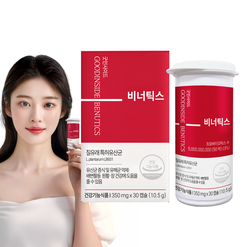 비너틱스 유산균 질유산균 프로바이오틱스 30캡슐, 1개