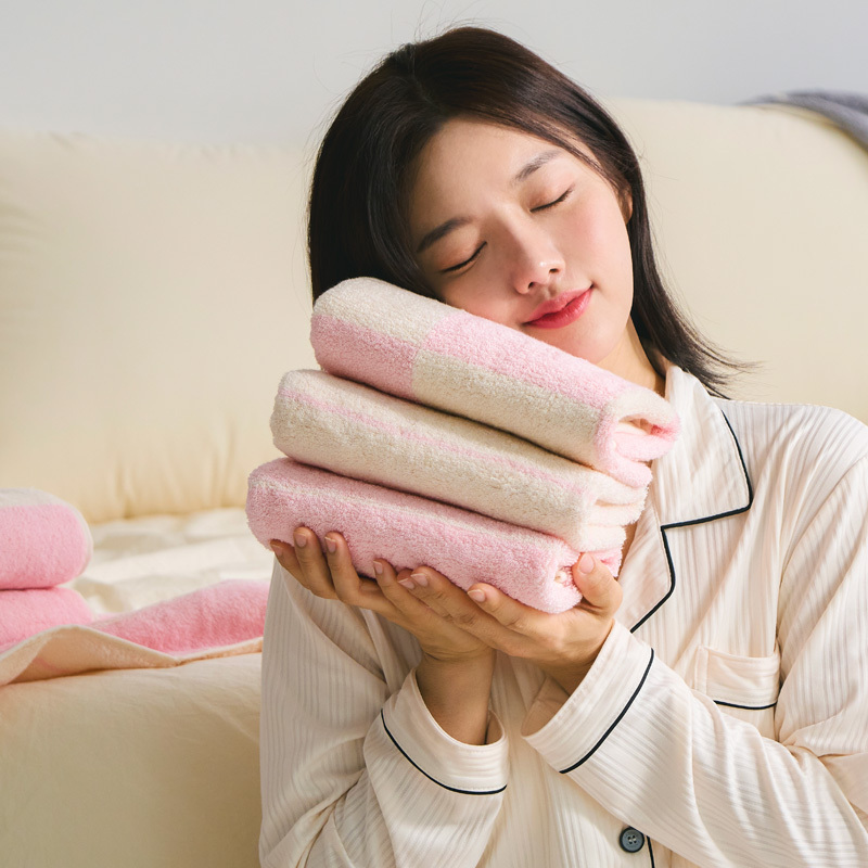 호텔수건 답례품 40수 코마사 먼지없는 스트라이프 순면 고급 더착한 수건 200g