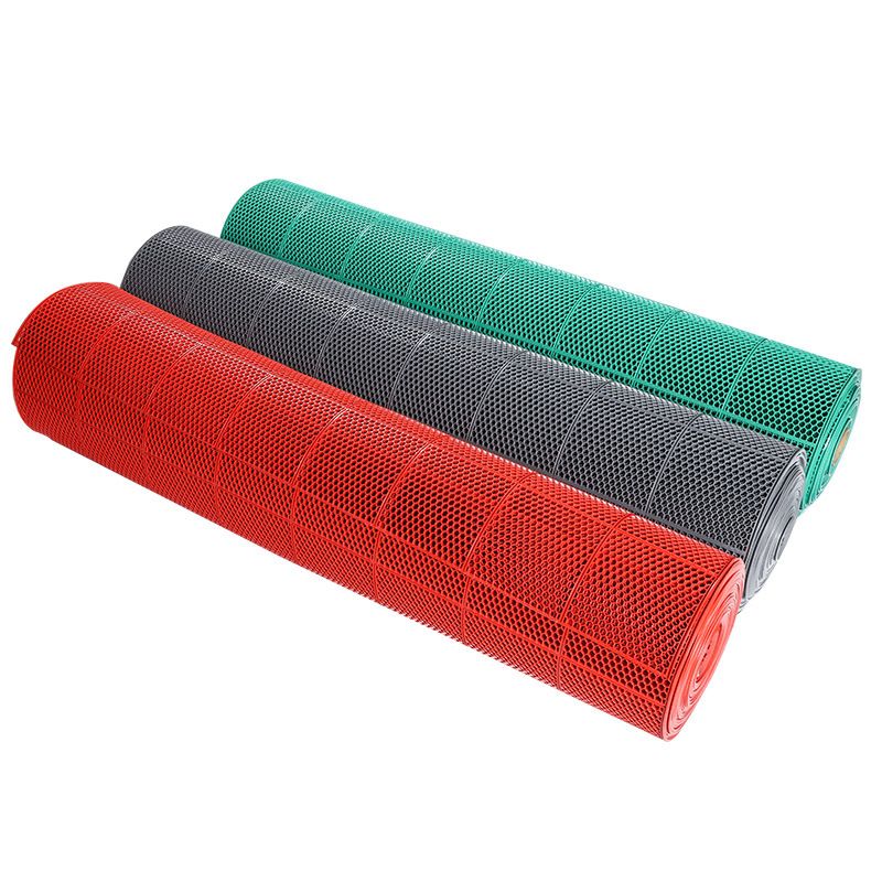 미끄럼방지매트 수영장 욕실 깔판 헬스장 공장 바닥 매트 레드 벌집모양 0.9x1.5m