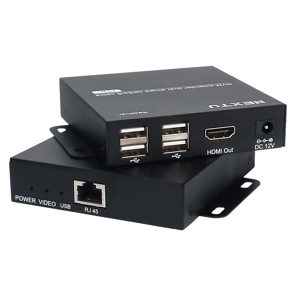 넥스트 UTP KVM 50M 거리 연장기 세트 NEXT 7104KVM EX - 상품 이미지