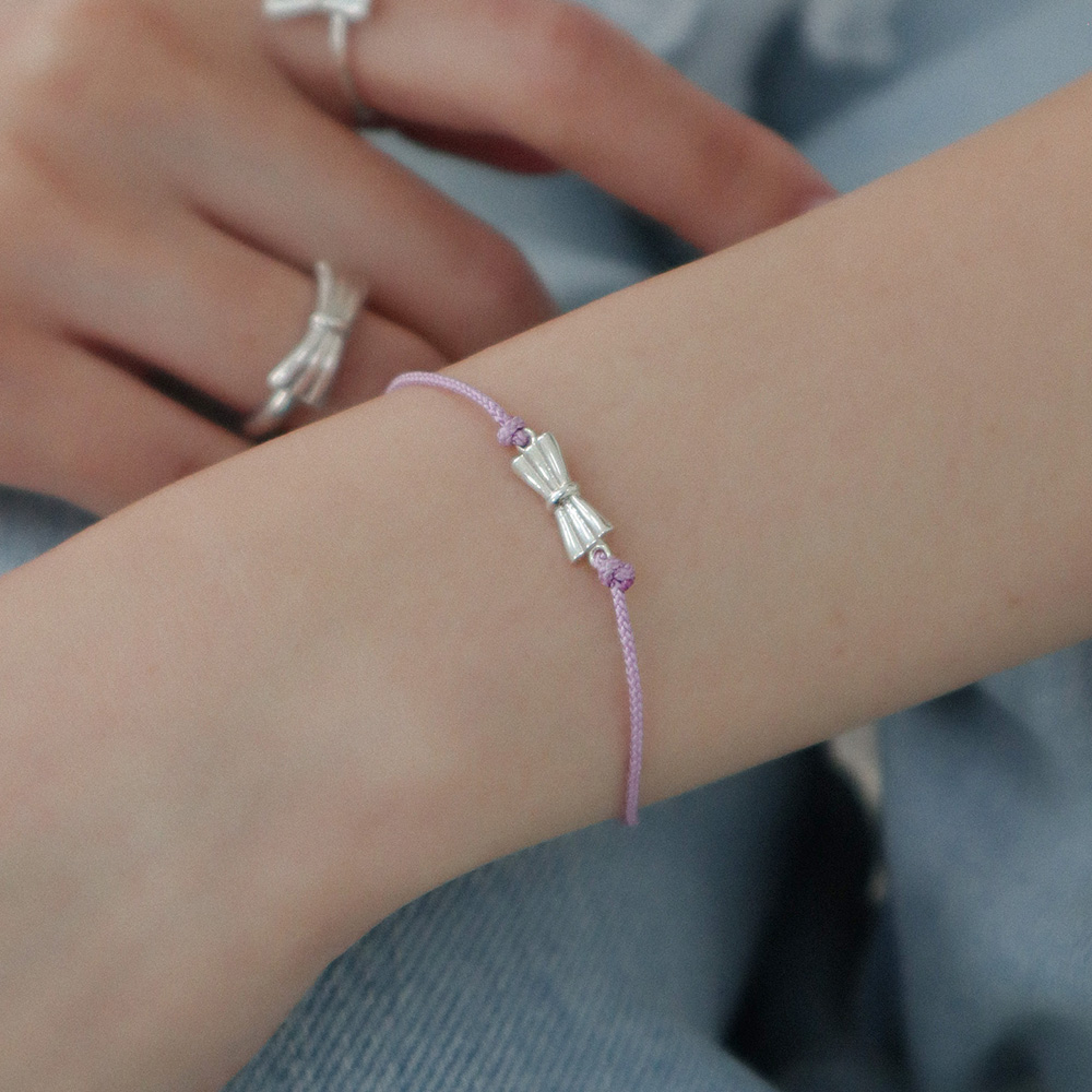 보우 스트링 끈팔찌 Bow String Bracelet - 상세 이미지 2