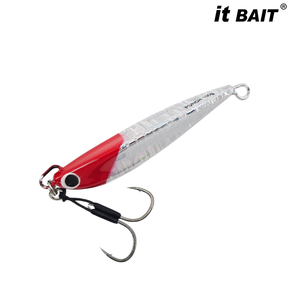 잇베이트 펀치 참돔메탈 타이지그 06 레드실버, 100g - 상품 이미지