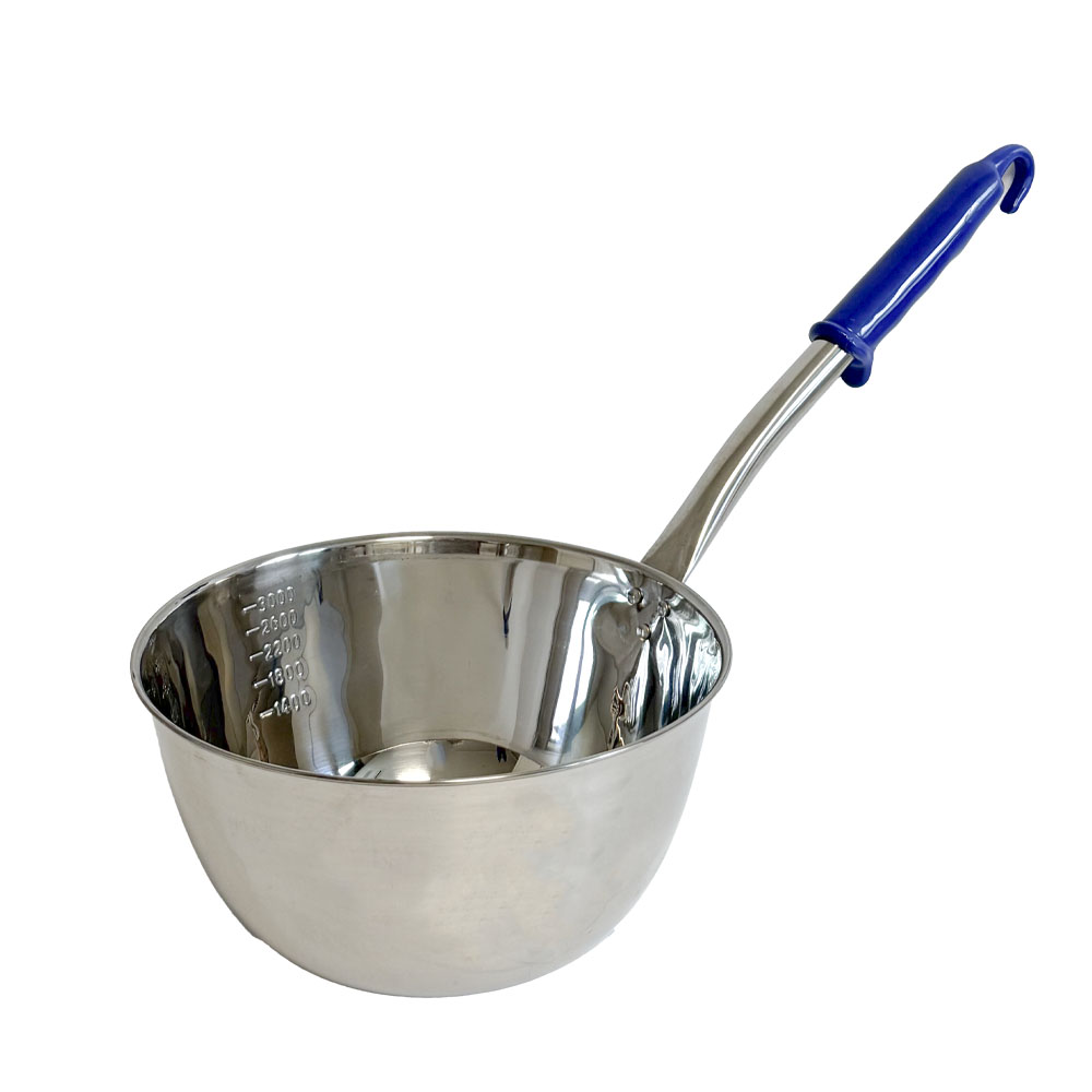 스텐 샥구 바가지 계량 업소용 국자 긴 통샥구 8호, 1개