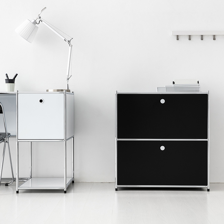 심플리 수납장 BC651 770x400x820mm, 2단, 매트블랙 9124.1946 - 상세 이미지 5